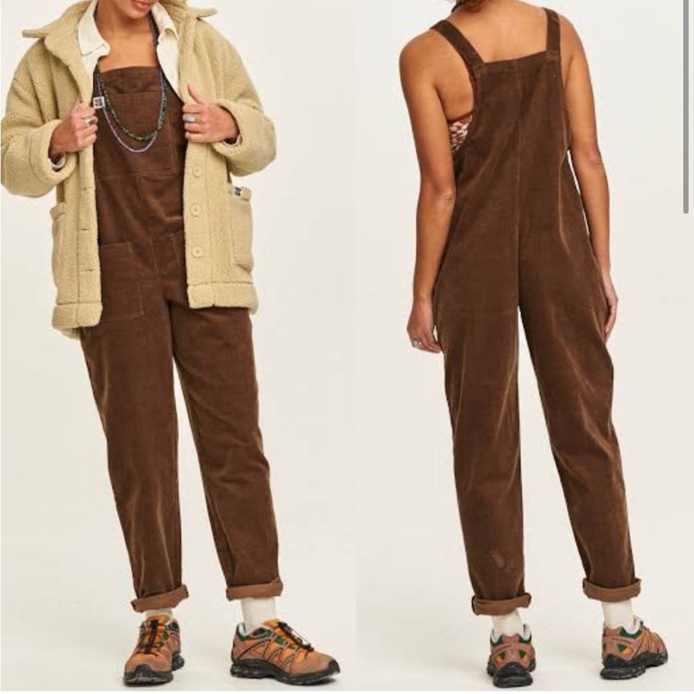 Brown Cord Dungarees